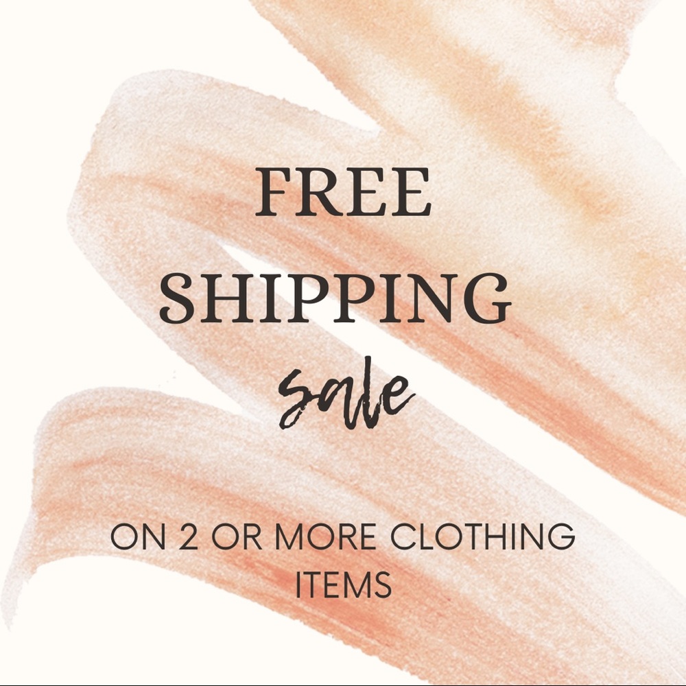 Must Bundle 2 or more clothing items to receive offer